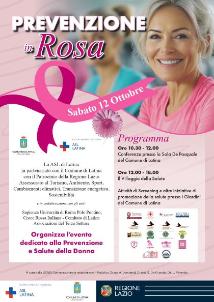 Prevenzione rosa: conferenze con esperti e screening gratuiti aperti a tutta la cittadinanza